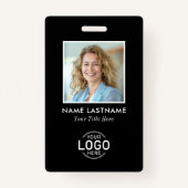 Benutzerdefiniertes Logo-Foto Modernes, Minimalist Ausweis (Vorderseite)