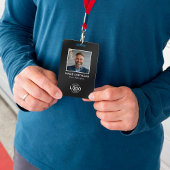 Benutzerdefiniertes Logo-Foto Modernes, Minimalist Ausweis