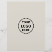 Benutzerdefiniertes Logo Foto QR Firmen Flyer (Hinten)