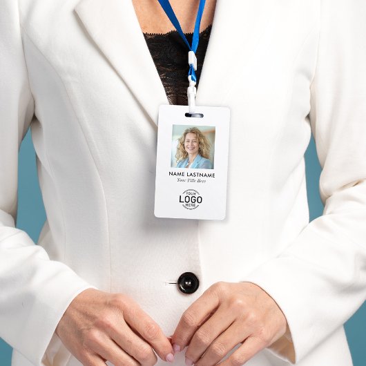 Benutzerdefiniertes Logo-Foto Sauberes, Minimalist Ausweis