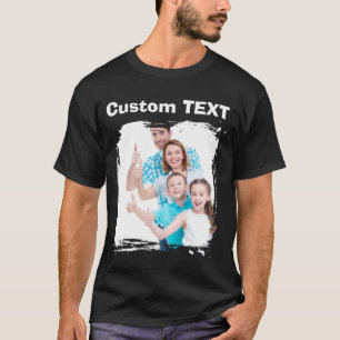 Benutzerdefiniertes Logo Foto T-Shirt Familien Ges