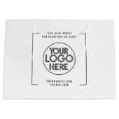 Benutzerdefiniertes Logo für Berufliche Unternehme Große Geschenktüte (Vorderseite)