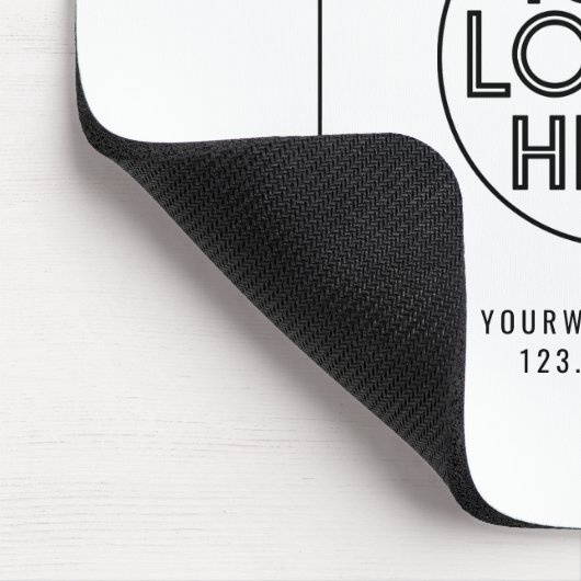 Benutzerdefiniertes Logo für Berufliche Unternehme Mousepad (Ecke)