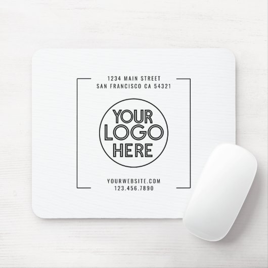 Benutzerdefiniertes Logo für Berufliche Unternehme Mousepad (Mit Mouse)