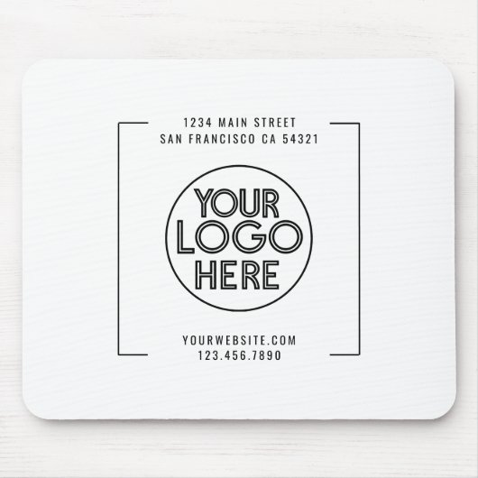 Benutzerdefiniertes Logo für Berufliche Unternehme Mousepad (Vorne)