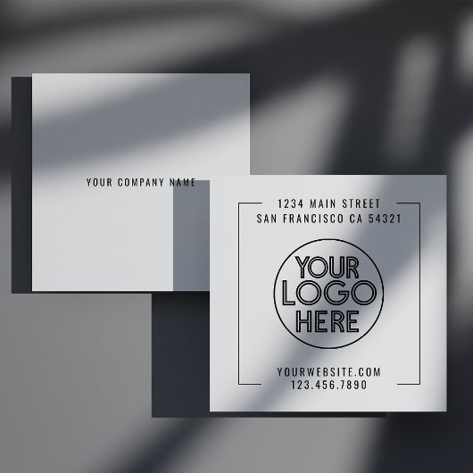 Benutzerdefiniertes Logo für Berufliche Unternehme Quadratische Visitenkarte