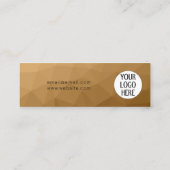 Benutzerdefiniertes Logo für braune Gradient Geome Treuekarte (Rückseite)