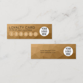 Benutzerdefiniertes Logo für braune Gradient Geome Treuekarte