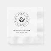 Benutzerdefiniertes Logo für Business Events Paper Serviette (Vorderseite)