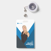 Benutzerdefiniertes Logo für das Abzeichen "Name d Ausweis (Vorderseite mit einziehbar)