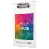 Benutzerdefiniertes Logo für das Design des Fotos Klemmbrett (Links)