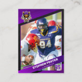 Benutzerdefiniertes Logo für den lila- und Black-F Telefonnummerkarte (Vorderseite)