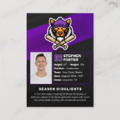 Benutzerdefiniertes Logo für den lila- und Black-F Telefonnummerkarte (Rückseite)