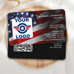 Benutzerdefiniertes Logo für die amerikanische Fla Visitenkarte