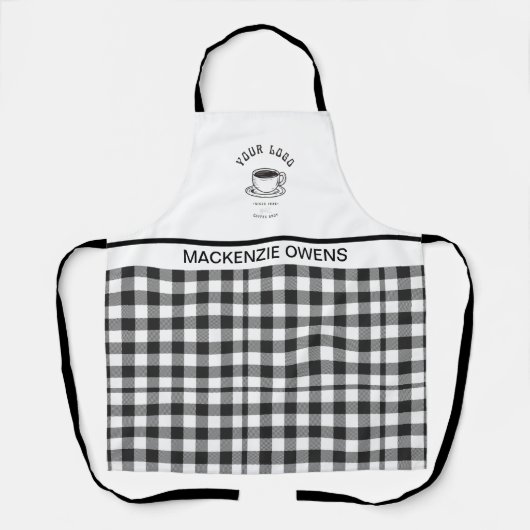 Benutzerdefiniertes Logo für die berufliche Checkb Schürze (Vorderseite)