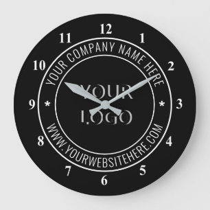Benutzerdefiniertes Logo für die Briefmarke Ihres  Große Wanduhr