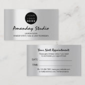 Benutzerdefiniertes Logo für die moderne Graue Sil Visitenkarte (Vorne/Hinten)