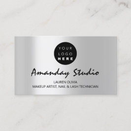 Benutzerdefiniertes Logo für die moderne Graue Sil Visitenkarte