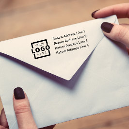 Benutzerdefiniertes Logo für die Rücksendeadresse  Gummistempel