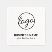 Benutzerdefiniertes Logo für einfache Unternehmen Serviette (Vorderseite)