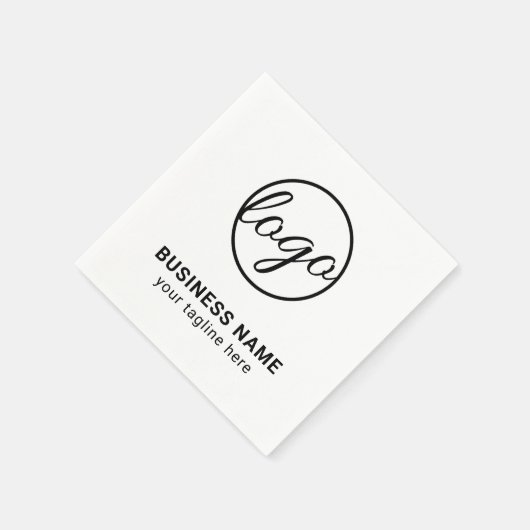 Benutzerdefiniertes Logo für einfache Unternehmen Serviette (Ecke)