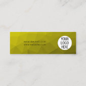 Benutzerdefiniertes Logo für gelbes Gradient Geome Treuekarte (Rückseite)