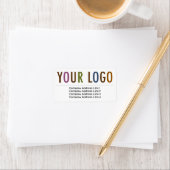 Benutzerdefiniertes Logo für große Rücksendeadress Adressaufkleber (Insitu)