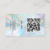 Benutzerdefiniertes Logo für holografische Optik Visitenkarte (Rückseite)