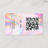 Benutzerdefiniertes Logo für holografische Optik Visitenkarte (Rückseite)