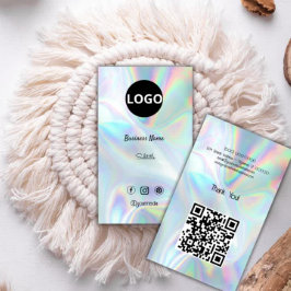 Benutzerdefiniertes Logo für holografische Optik Visitenkarte