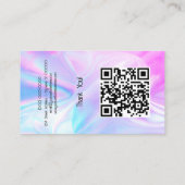 Benutzerdefiniertes Logo für holografische Optik Visitenkarte (Rückseite)