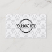 Benutzerdefiniertes Logo für Hundepaws Visitenkarte (Rückseite)