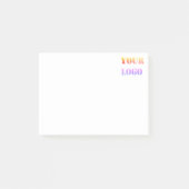 Benutzerdefiniertes Logo für Ihr Unternehmen Perso Post-it Klebezettel (Vorderseite)