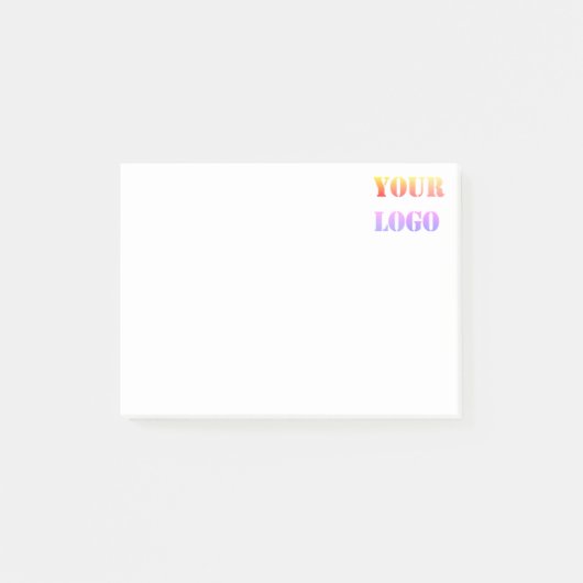 Benutzerdefiniertes Logo für Ihr Unternehmen Perso Post-it Klebezettel (Vorderseite)
