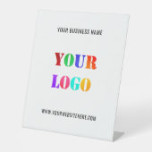 Benutzerdefiniertes Logo für Ihr Werbegeschäft Per Sockelschild (Vorderseite)