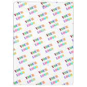 Benutzerdefiniertes Logo für Ihre Werbeaktion Klemmbrett (Rückseite)