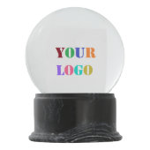 Benutzerdefiniertes Logo für Ihre Werbeaktion Pers Schneekugel (Rückseite)