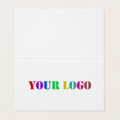 Benutzerdefiniertes Logo für Ihre Werbeaktion Pers Visitenkarten (Außenseite Aufgefaltet)