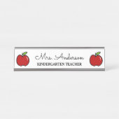Benutzerdefiniertes Logo für Kindergartenlehrer Schreibtischnamensplakette (Vorderseite )