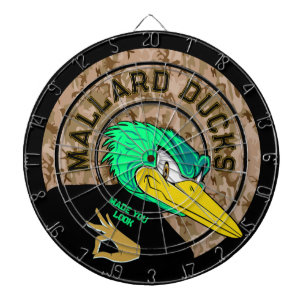 Benutzerdefiniertes Logo für Mallard Ducks Dartscheibe