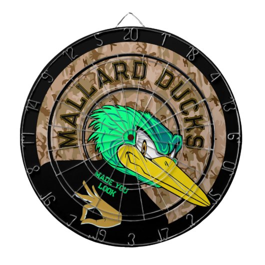 Benutzerdefiniertes Logo für Mallard Ducks Dartscheibe (vorne)