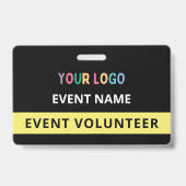 Benutzerdefiniertes Logo für Minimalistische Black Ausweis (Back)