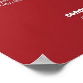 Benutzerdefiniertes Logo für moderne Markenbezeich Poster (Ecke)