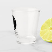 Benutzerdefiniertes Logo für Real Anwesen Company  Schnapsglas (Rechts)