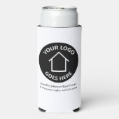 Benutzerdefiniertes Logo für Real Anwesen Company Selters Dosenkühler (Seltzer Rückseite)