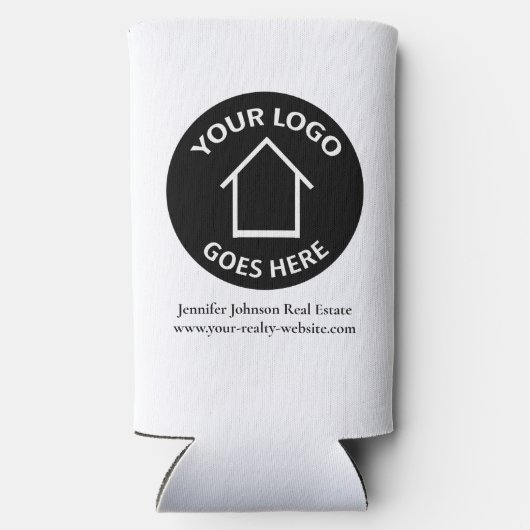 Benutzerdefiniertes Logo für Real Anwesen Company Selters Dosenkühler (Rückseite)