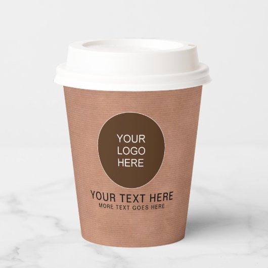 Benutzerdefiniertes Logo für rustikale Fahrzeuge m Pappbecher (Vorderseite)