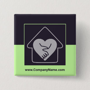 Benutzerdefiniertes Logo für Senior Care und benut Button