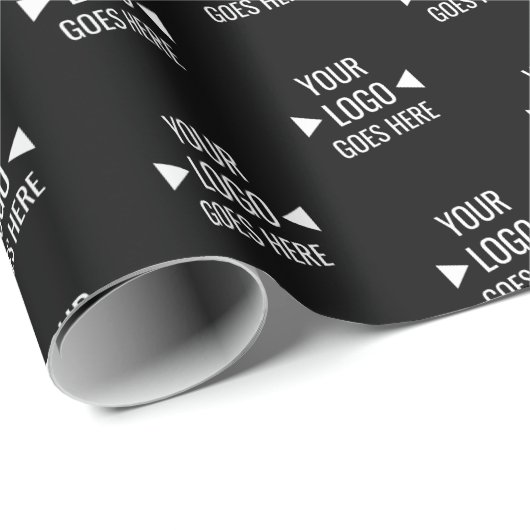 Benutzerdefiniertes Logo für Unternehmen Geschenkpapier (Rolleneckpunkt)