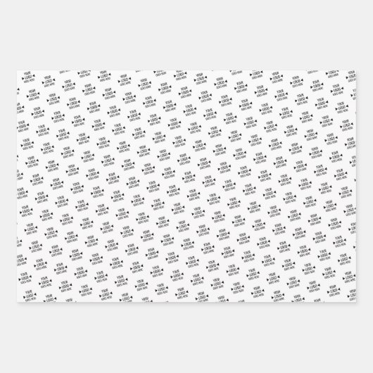 Benutzerdefiniertes Logo für Unternehmen Geschenkpapier Set (Vorderseite 2)